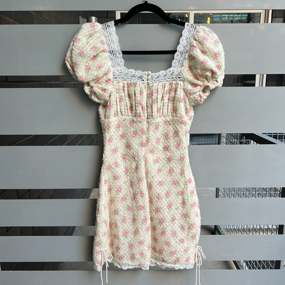 For Love & Lemons Maxine Floral Mini Dress Size XXS - Picture 3 of 7